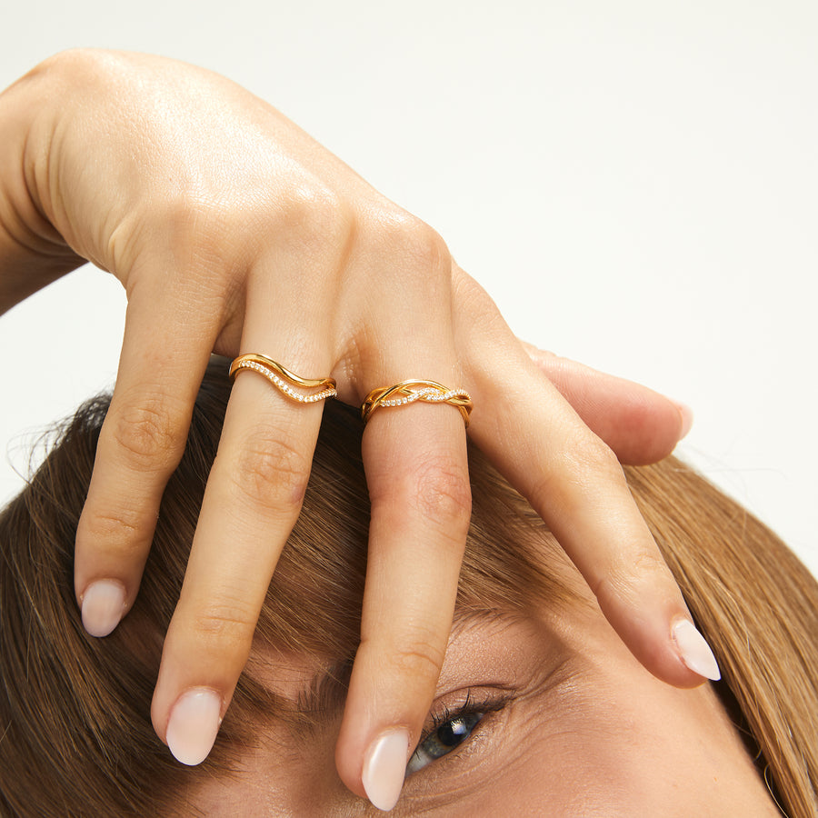 SYNERGY GOLD RING_Stackable Ring_3_ALEYOLE JEWELRY